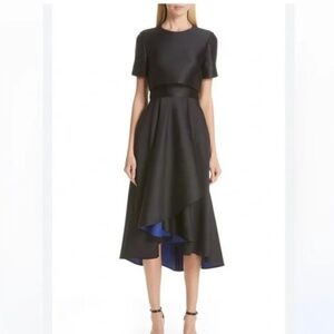 Jason Wu Collection Double Face Cocktail Dress black popover blue interior